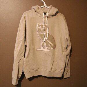 OVO Hoodie Big Owl Sz M Cream/Tan Made in Canada